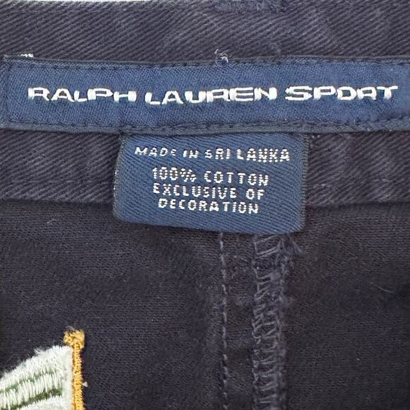RALPH LAUREN SPORT Nautical flag embroidered skirt navy size 4 - Picture 2 of 4